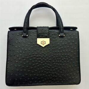 Black Briefcase Style Handbag